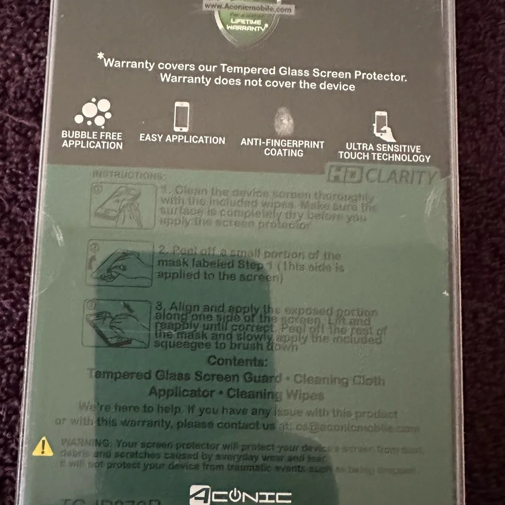Apple Aconic Iphone 6/7/8 Plus Aconic Tempered Glass Screen Protector. New Still